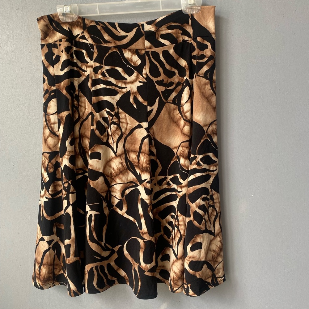 Brown and expresso Midi- length Skirt